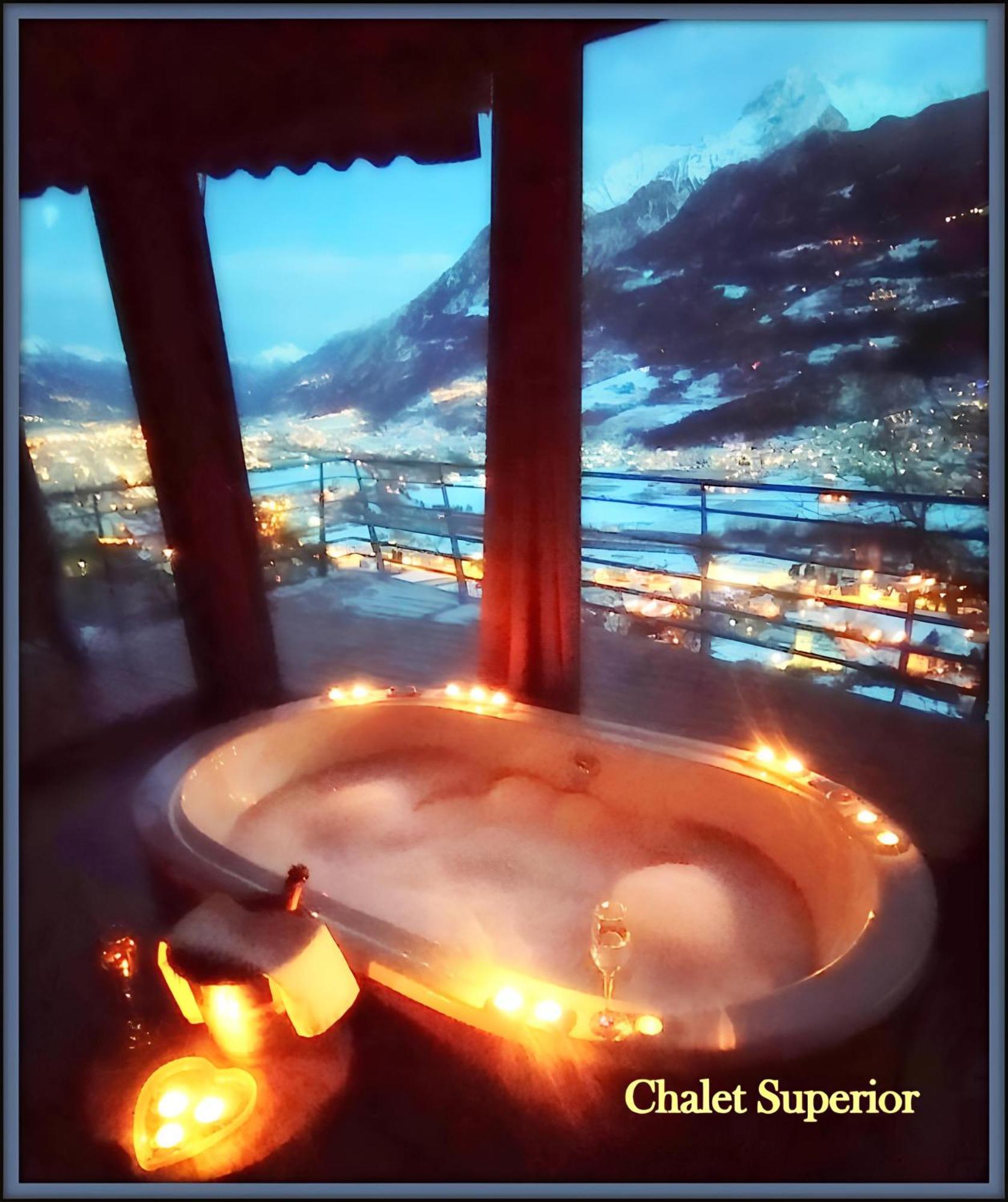 Chalet Con Jacuzzi Vista Montagne Aosta Zimmer foto
